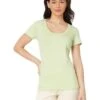 L.L.Bean Soft Stretch Supima Tee Scoopneck Short-Sleeve | Shirts & Tops -Family Wear Shop 616Z7oxH7L. AC SR736920