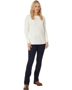 L.L.Bean Unshrinkable Mini-Waffle Tee Long-Sleeve Crew Neck | Shirts & Tops -Family Wear Shop 617rim7diZL. AC SR736920