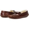 L.L.Bean Leather Double-Sole Slippers Shearling Lined 1 L.L.Bean Leather Double-Sole Slippers Shearling Lined -Family Wear Shop 61BOWjiAXqL. AC SR736920