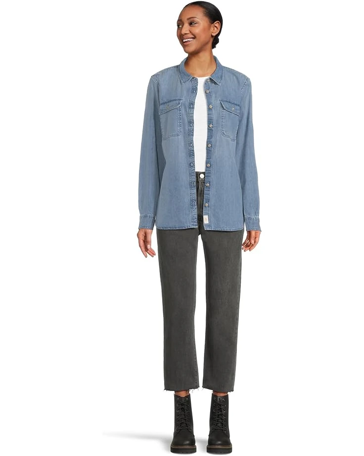 L.L.Bean Heritage Washed Denim Shirt Long Sleeve | Shirts & Tops 7 L.L.Bean Heritage Washed Denim Shirt Long Sleeve | Shirts & Tops - Image 5