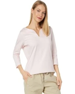 L.L.Bean Pima Tops Split-Neck Tunic 3/4 Sleeve | Shirts & Tops -Family Wear Shop 61N4ZfMQfAL. AC SR736920