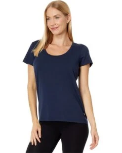 L.L.Bean Petite Soft Stretch Supima Tee Scoop Neck Short Sleeve | Shirts & Tops