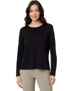 L.L.Bean Petite Pima Crew Neck Long Sleeve | Shirts & Tops