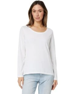 L.L.Bean Petite Soft Stretch Supima Tee Scoop Neck Long Sleeve | Shirts & Tops