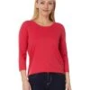 L.L.Bean Pima Cotton Shaped Jewelneck Tee 3/4 Sleeve | Shirts & Tops -Family Wear Shop 61hZ9RcUWDL. AC SR736920