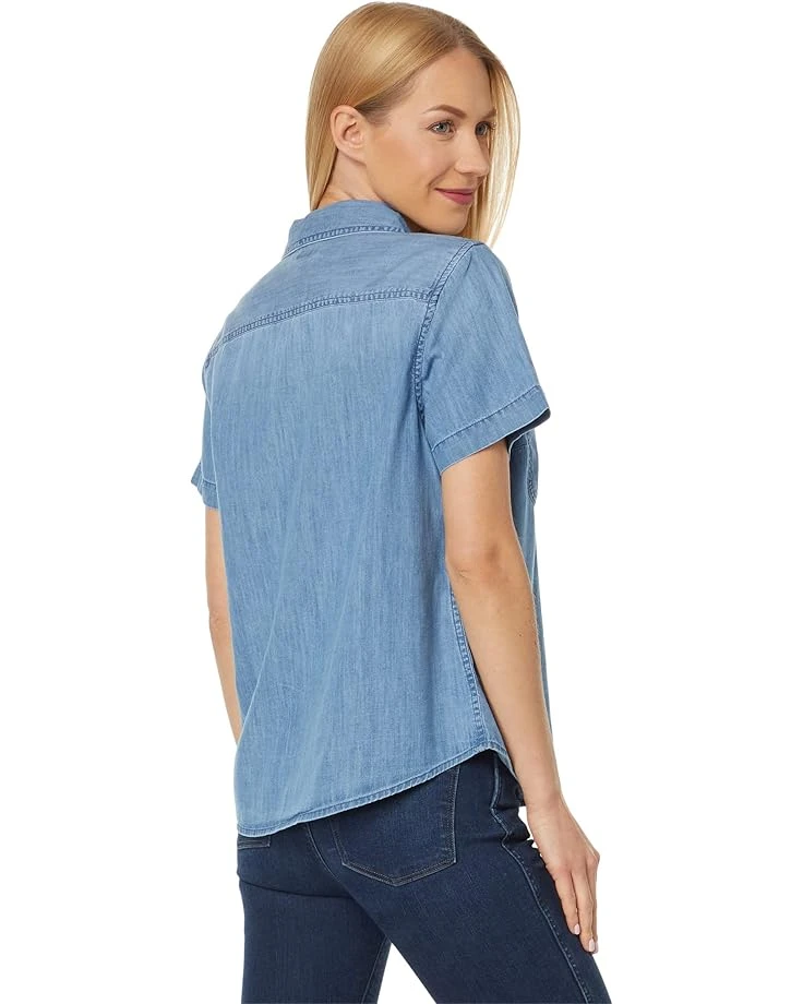 L.L.Bean Heritage Washed Denim Lightweight Shirt Short Sleeve | Shirts & Tops 4 L.L.Bean Heritage Washed Denim Lightweight Shirt Short Sleeve | Shirts & Tops - Image 2