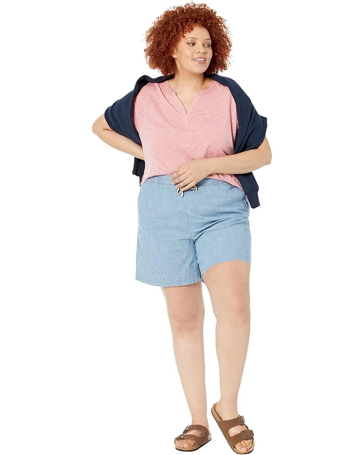 L.L.Bean Plus Size Lakewashed Chambray Dock Shorts 6 L.L.Bean Plus Size Lakewashed Chambray Dock Shorts - Image 4