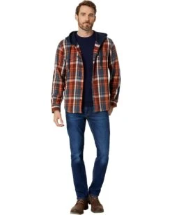L.L.Bean Signature Heritage Textured Flannel Plaid Hooded Shirt | Shirts & Tops -Family Wear Shop 71Bvr8AzgaL. AC SR736920