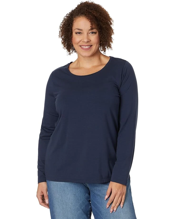 L.L.Bean Plus Size Soft Stretch Supima Tee Scoop Neck Long Sleeve | Shirts & Tops 3 L.L.Bean Plus Size Soft Stretch Supima Tee Scoop Neck Long Sleeve | Shirts & Tops