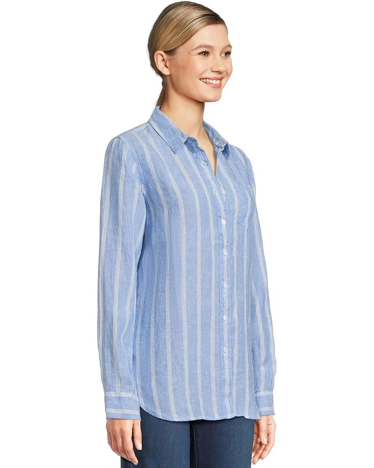 L.L.Bean Premium Washable Linen Stripe Tunic Shirt | Shirts & Tops 4 L.L.Bean Premium Washable Linen Stripe Tunic Shirt | Shirts & Tops - Image 2