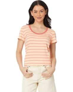 L.L.Bean Soft Stretch Supima Tee Scoopneck Short-Sleeve Stripe | Shirts & Tops -Family Wear Shop 71Ls21Hmw2L. AC SR736920