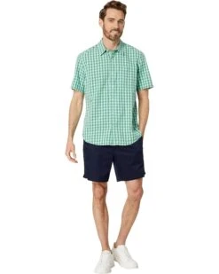 L.L.Bean Organic Seersucker Shirt Short Sleeve Slightly Fitted Plaid | Shirts & Tops -Family Wear Shop 71MJQn98ZAL. AC SR736920