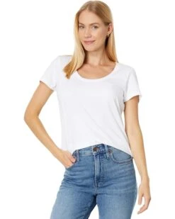 L.L.Bean Soft Stretch Supima Tee Scoop Neck Short Sleeve | Shirts & Tops -Family Wear Shop 71NDMbrOdRL. AC SR736920