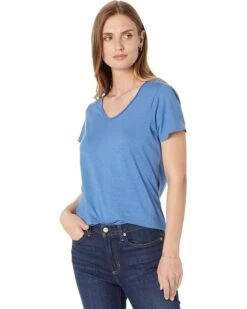 L.L.Bean Organic Cotton V-Neck Short Sleeve Tee | Shirts & Tops