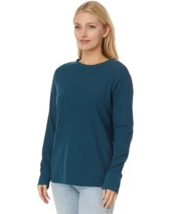 L.L.Bean Unshrinkable Mini-Waffle Tee Long-Sleeve Crew Neck | Shirts & Tops -Family Wear Shop 71fHwKKrKnL. AC SR736920