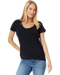 L.L.Bean Soft Stretch Supima Tee Scoop Neck Short Sleeve | Shirts & Tops -Family Wear Shop 71hp hjmYdL. AC SR736920