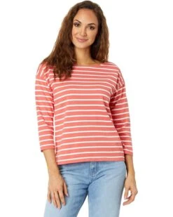 L.L.Bean Heritage Mariner Top Boatneck Three-Quarter-Sleeve Stripe | Shirts & Tops
