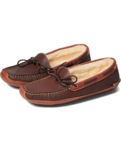 L.L.Bean Bison Double Sole Slipper Shearling Lined | Slippers