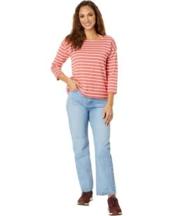 L.L.Bean Heritage Mariner Top Boatneck Three-Quarter-Sleeve Stripe | Shirts & Tops -Family Wear Shop 71nNk2YO6aL. AC SR736920