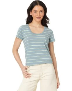 L.L.Bean Soft Stretch Supima Tee Scoopneck Short-Sleeve Stripe | Shirts & Tops
