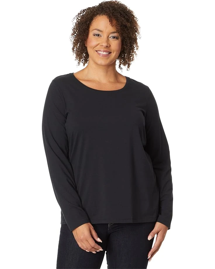 L.L.Bean Plus Size Soft Stretch Supima Tee Scoop Neck Long Sleeve | Shirts & Tops 7 L.L.Bean Plus Size Soft Stretch Supima Tee Scoop Neck Long Sleeve | Shirts & Tops - Image 5