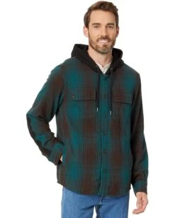 L.L.Bean Signature Heritage Textured Flannel Plaid Hooded Shirt | Shirts & Tops -Family Wear Shop 71s MINk6cL. AC SR736920