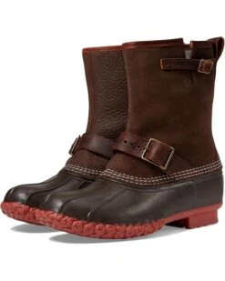 L.L.Bean Bean Boot 10" Engineer Buckle Flannel Lined | Boots