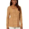 L.L.Bean Unshrinkable Mini Waffle Henley Long Sleeve Stripe | Shirts & Tops -Family Wear Shop 810aOIsiugL. AC SR736920