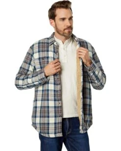 L.L.Bean Sherpa Lined Scotch Plaid Shirt Long Sleeve Regular | Shirts & Tops -Family Wear Shop 8149m52rHaL. AC SR736920