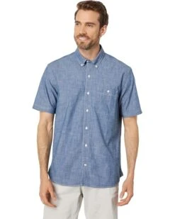 L.L.Bean Comfort Stretch Chambray Shirt Short Sleeve Traditional Fit | Shirts & Tops