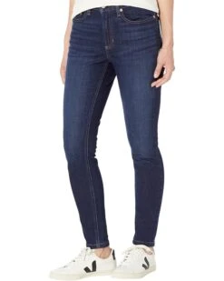 L.L.Bean BeanFlex High-Waist Ankle Jeans in Rinsed