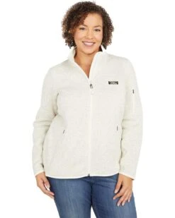 L.L.Bean Plus Size Sweater Fleece Full Zip Jacket | Coats & Outerwear