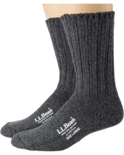 L.L.Bean Merino Wool Ragg Socks 10" 2-Pair