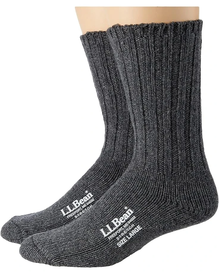 L.L.Bean Merino Wool Ragg Socks 10" 2-Pair 3 L.L.Bean Merino Wool Ragg Socks 10" 2-Pair