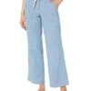 L.L.Bean Lakewashed Pull-On Chambray Wide Leg Pants -Family Wear Shop 81E3fs4HDL. AC SR736920