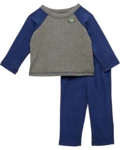 L.L.Bean Fitness Fleece Long Sleeve Tee/Pants Set Color-Block (Infant) | Kids' Sets