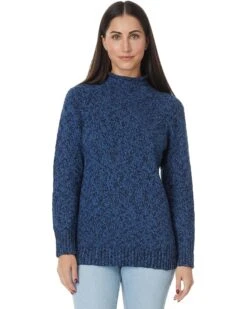 L.L.Bean Cotton Ragg Sweaters Funnel Neck Pullover