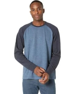 L.L.Bean Washed Cotton Double-Knit Crew Neck Long Sleeve Slightly Color-Block Regular | Shirts & Tops
