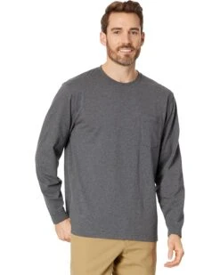 L.L.Bean Carefree Unshrinkable Tee with Pocket Long Sleeve | Shirts & Tops