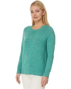 L.L.Bean Organic Cotton Slub Crew Neck Sweatshirt Sweater | Sweaters