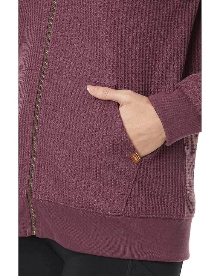 L.L.Bean Birchwood Brushed Waffle Full Zip Hoodie | Hoodies & Sweatshirts 5 L.L.Bean Birchwood Brushed Waffle Full Zip Hoodie | Hoodies & Sweatshirts - Image 3