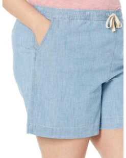 L.L.Bean Plus Size Lakewashed Chambray Dock Shorts 8 L.L.Bean Plus Size Lakewashed Chambray Dock Shorts -Family Wear Shop 914YyLeYGOL. AC SR736920