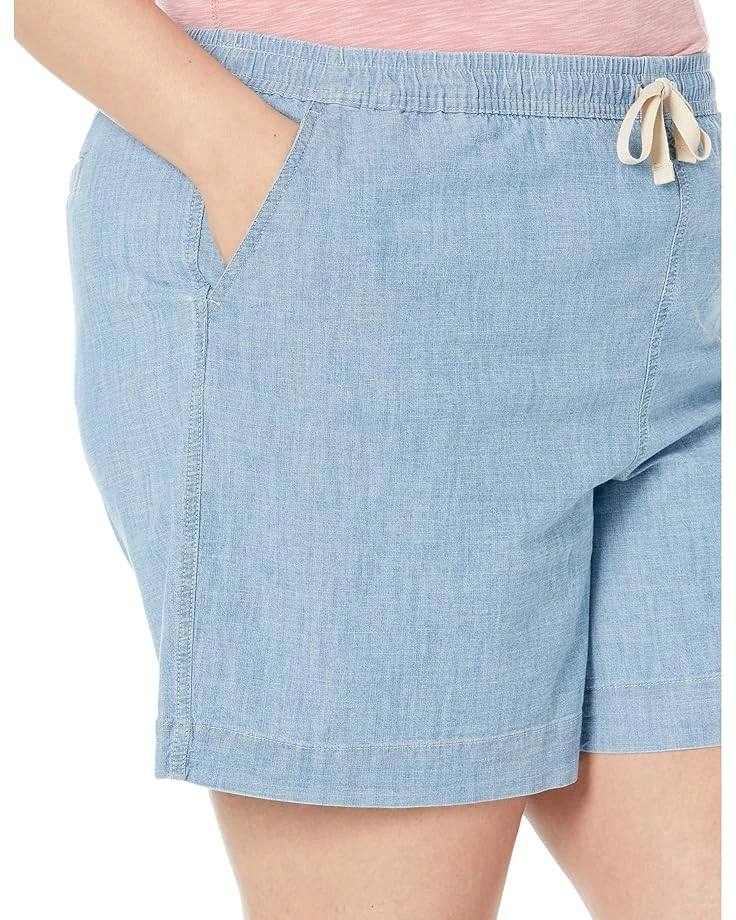 L.L.Bean Plus Size Lakewashed Chambray Dock Shorts 5 L.L.Bean Plus Size Lakewashed Chambray Dock Shorts - Image 3