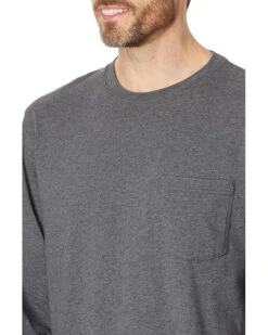 L.L.Bean Carefree Unshrinkable Tee with Pocket Long Sleeve | Shirts & Tops -Family Wear Shop 919vAhVOY2L. AC SR736920