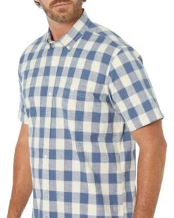 L.L.Bean Comfort Stretch Chambray Shirt Short Sleeve Traditional Fit Plaid - Tall | Shirts & Tops -Family Wear Shop 91NEDNwDCiL. AC SR736920