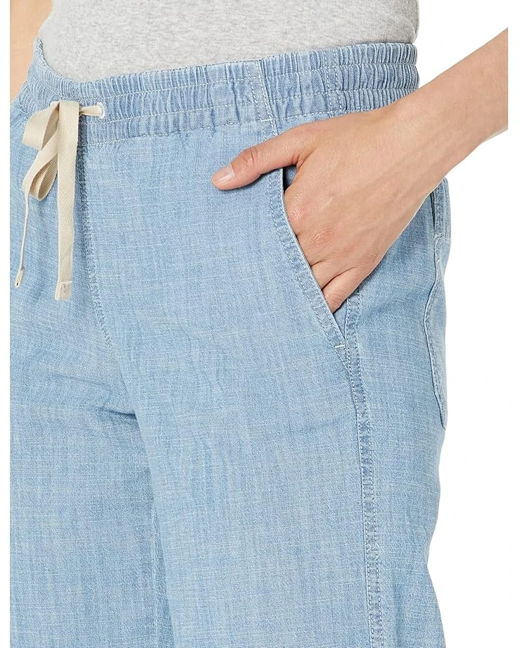 L.L.Bean Lakewashed Pull-On Chambray Wide Leg Pants 5 L.L.Bean Lakewashed Pull-On Chambray Wide Leg Pants - Image 3