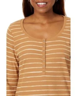 L.L.Bean Unshrinkable Mini Waffle Henley Long Sleeve Stripe | Shirts & Tops -Family Wear Shop 91pKJWv7enL. AC SR736920